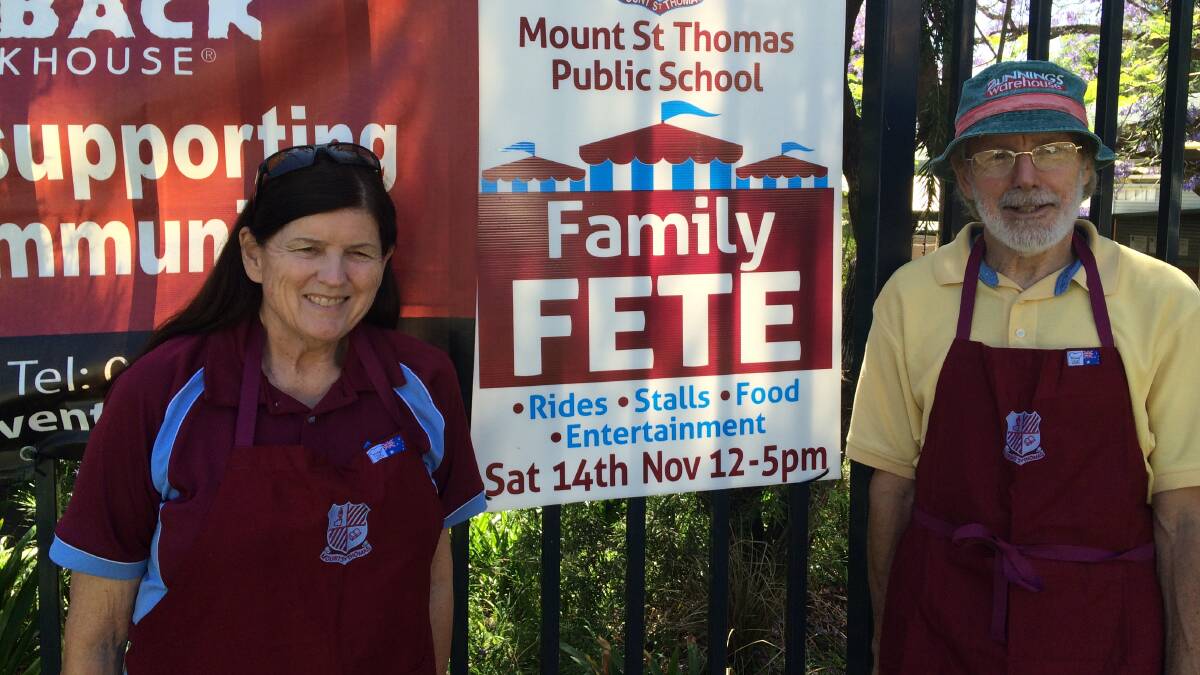 FETE QUEEN: Rosemarie Bowden, pictured with her brother Michael Blake, will volunteer at her 38th straight Mount St Thomas Public School Family Fete on Saturday, November 14. Picture: Supplied