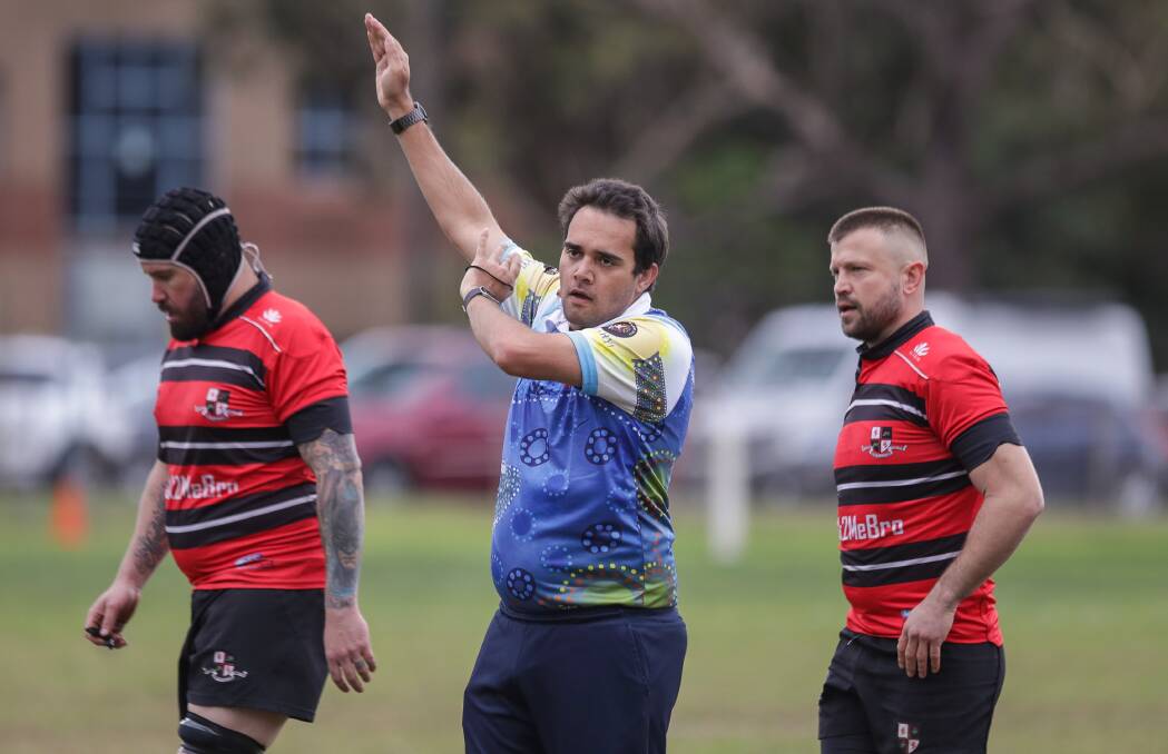 Tyson McEvoy is part of the all-Illawarra match officials team selected to referee the Super W trial match between the Waratahs and Brumbies at Vikings Rugby Park in Wollongong on Saturday, March 11. Picture: Adam McLean