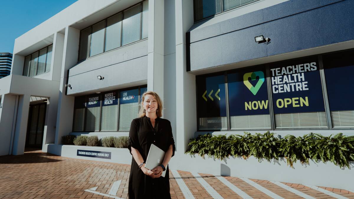HAPPY: Holy Spirit College teacher Carmela Raschilla is ecstatic a Teachers Health Centre has opened in Wollongong. Picture: Supplied