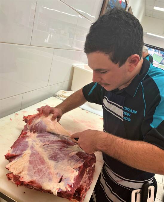 Brent Jones recently graduated from butchery at TAFE NSW Wollongong West.