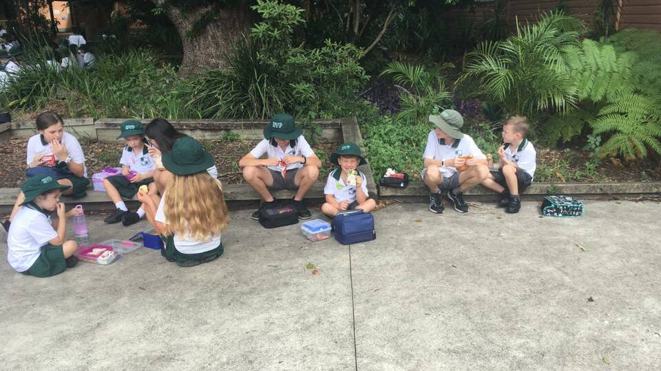 The Fathers of Russell Vale Kids (FORKS) will build an outdoor learning centre at Russell Vale Public School on Saturday, February 23. Picture: Russell Vale Public School, Facebook