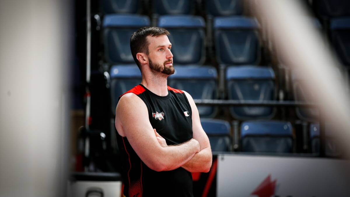TIME'S UP: AJ Ogilvy called time on his seven-years Hawks career on Sunday. The decision draws the curtains on a more than decade long professional career. Picture: Anna Warr