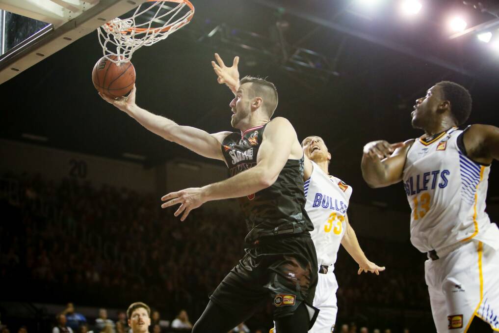 IN ACTION: AJ Ogilvy was a dominant big man for the Hawks in his early years for the club. Picture: Adam McLean.