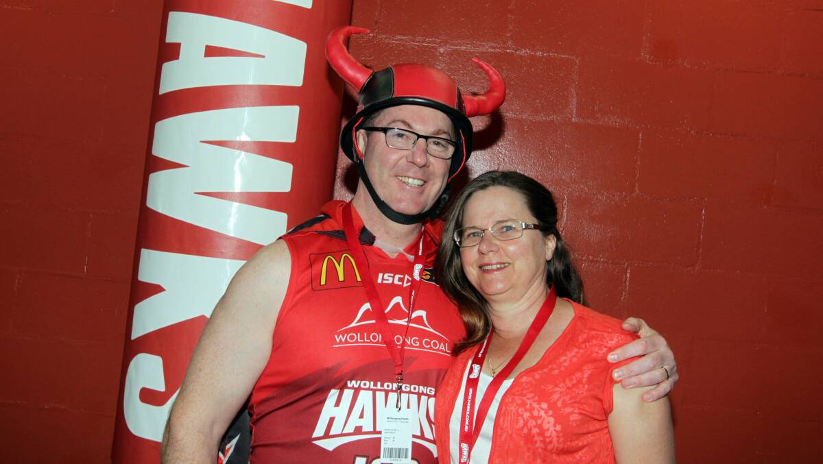 FILE PICTURE: Illawarra Basketball Association president Graham Lancaster with wife Catherine.