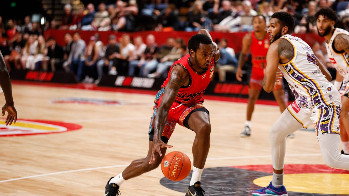 Gary Clark was the Illawarra Hawks stand-out player in their 103-83 loss to Sydney Kings at WIN Entertainment Centre on Friday, November 3, 2023. Picture by Anna Warr