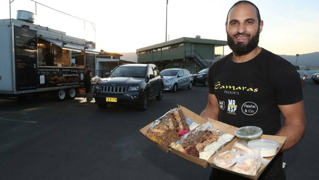 CLOSING: Samaras owner Omar Nemer outside the Food Truck drive through in Unanderra in May 2020.