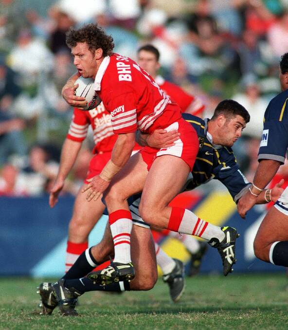 HARD WORKING: Brad Mackay is the only player to have donned the jerseys of St George, Illawarra Steelers and the merged St George Illawarra.