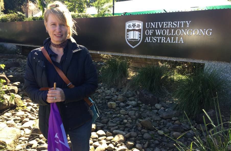 NOT HAPPY: NTEU UOW branch president Professor Fiona Probyn Rapsey fears a UOW proposal could result in hundreds of academics shifted over to 'teaching only' positions.
