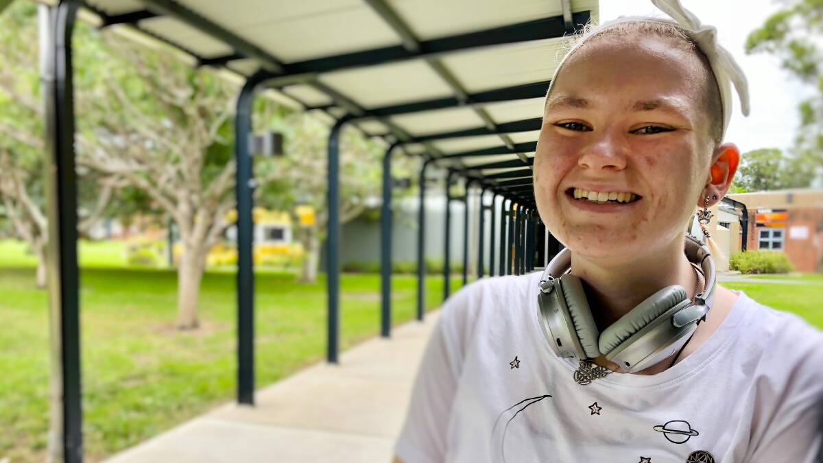 SHORTCUT: Athena Withnall from Kanahooka can’t wipe the smile off her face after her results in the TPC, an HSC equivalent offered at TAFE NSW. She is about to start studying at UOW.