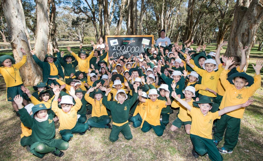 Kids embrace Australia’s first Outdoor Classroom Day