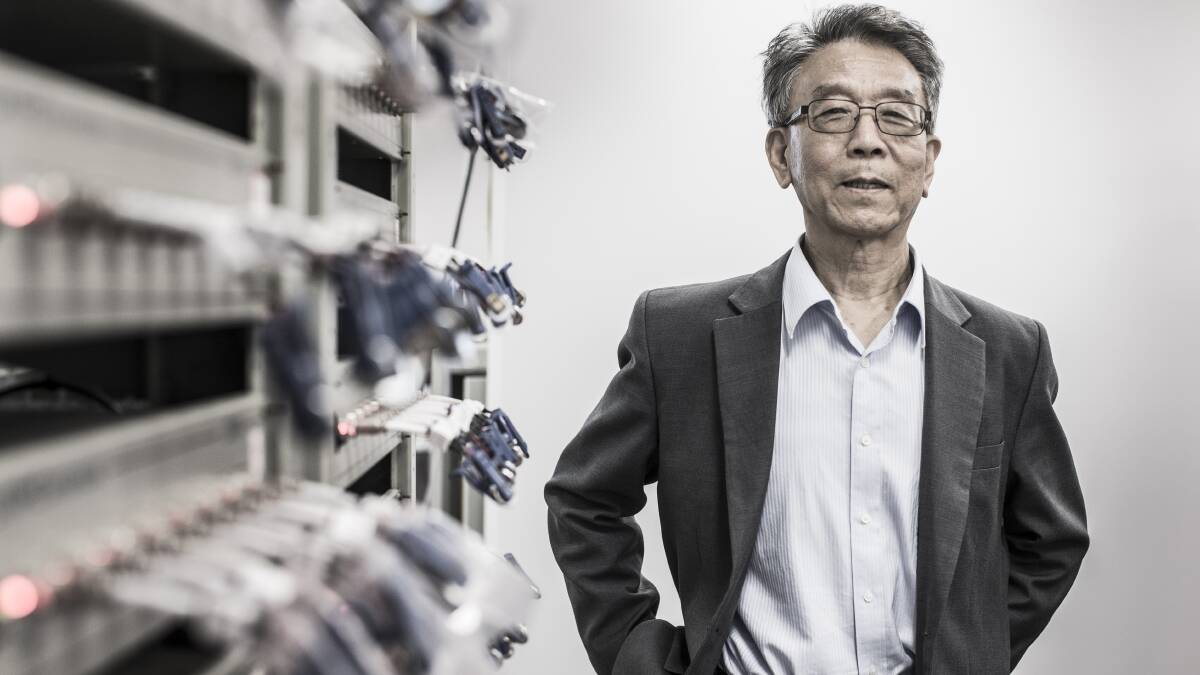 AM NOD: Deserved award for Distinguished Professor Shi Xue Dou from the University of Wollongong. Picture: Paul Jones. 