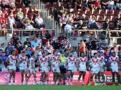 SEASON OVER; St George Illawarra Dragons' drerams of playing finals football this season is over after a controversial 24-22 loss to the Raiders on Sunday. Picture: Sylvia Liber