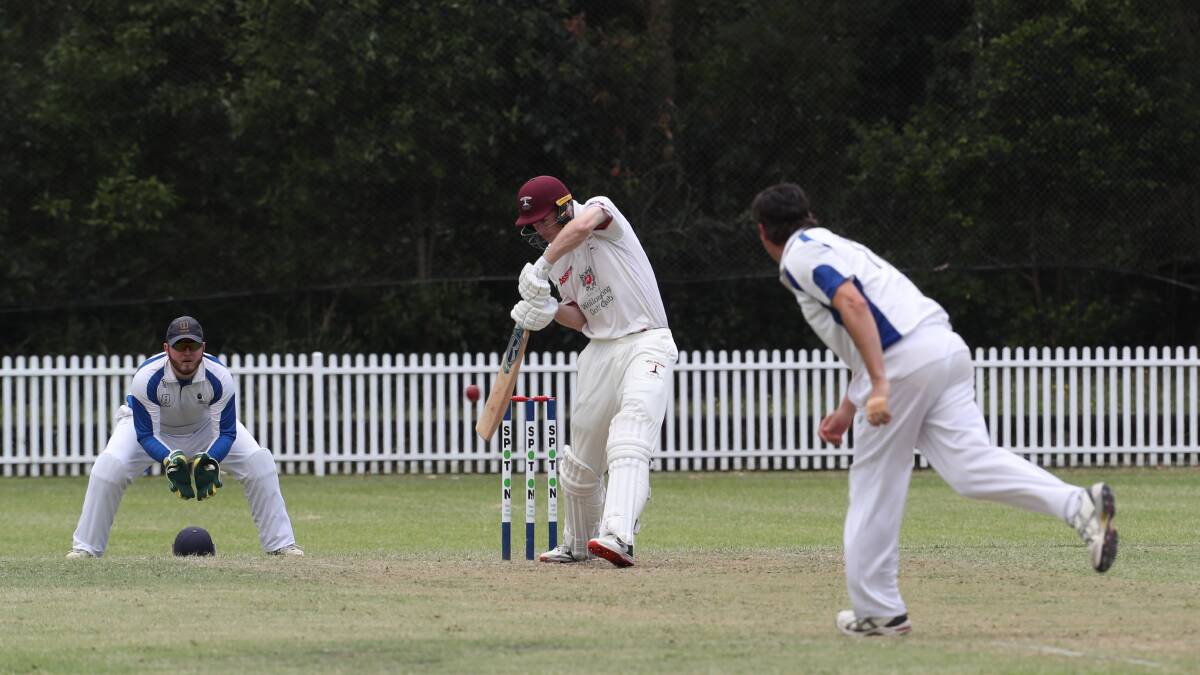 Wollongong captain Toby Dodds in action against University on Saturday. Picture: Robert Peet
