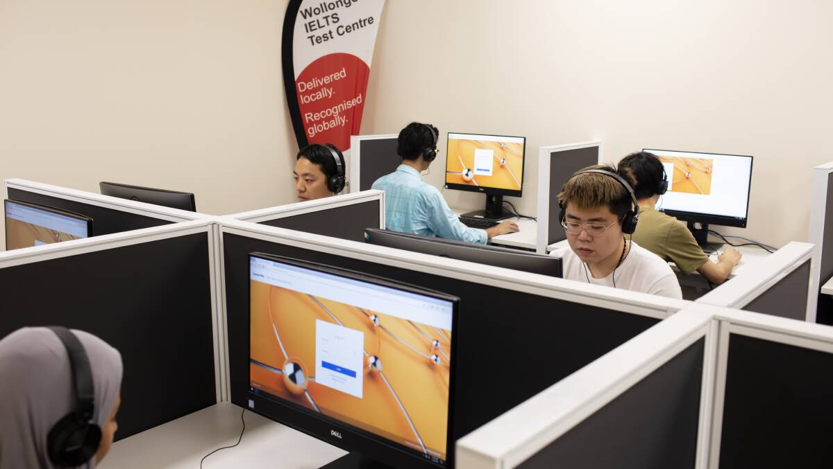 HANDY: UOW College is home to Australia’s first regional computerised English language testing centre. 