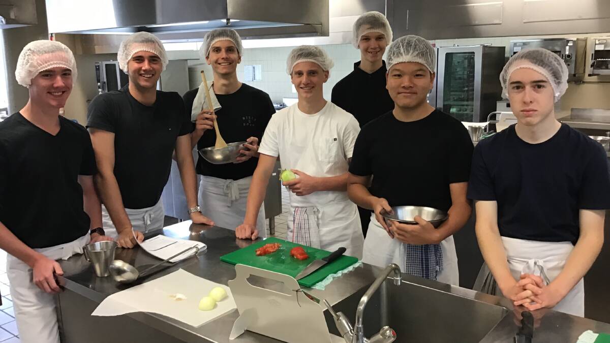 WHATS COOKING: Students from the TAFE NSW Wollongong pre-apprenticeship taster course for hospitality last month.