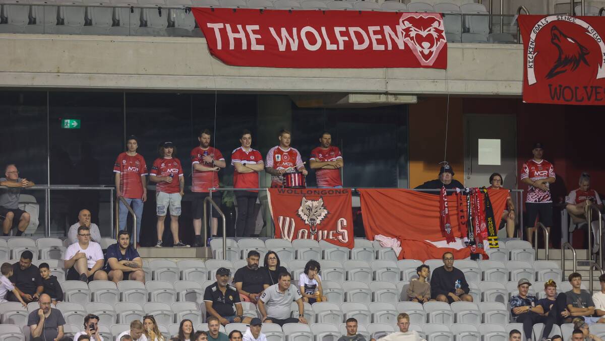 The Wollongong Wolves faithful continue to dream of a return to top-flight football in Australia. Picture by Wesley Lonergan
