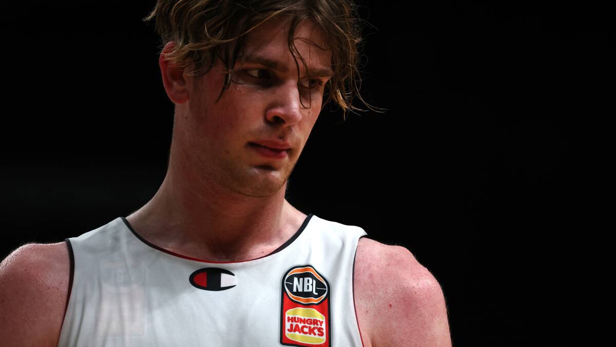 Lachlan Olbrich produced an MVP performance to guide the Illawarra Hawks to a hard-fought 94-90 win over the Sydney Kings on Christmas Day. Picture by Getty Images