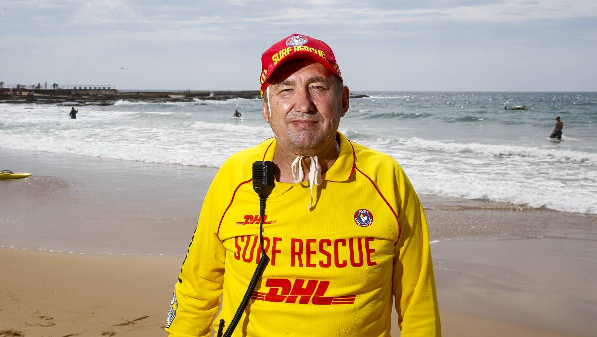 Surf Life Saving Illawarra branch president Peter Evert (pictured) was called out to the scene after a man died trying to save three children who were swept off rocks at Woonona Beach on November 21 this year. Picture: Anna Warr