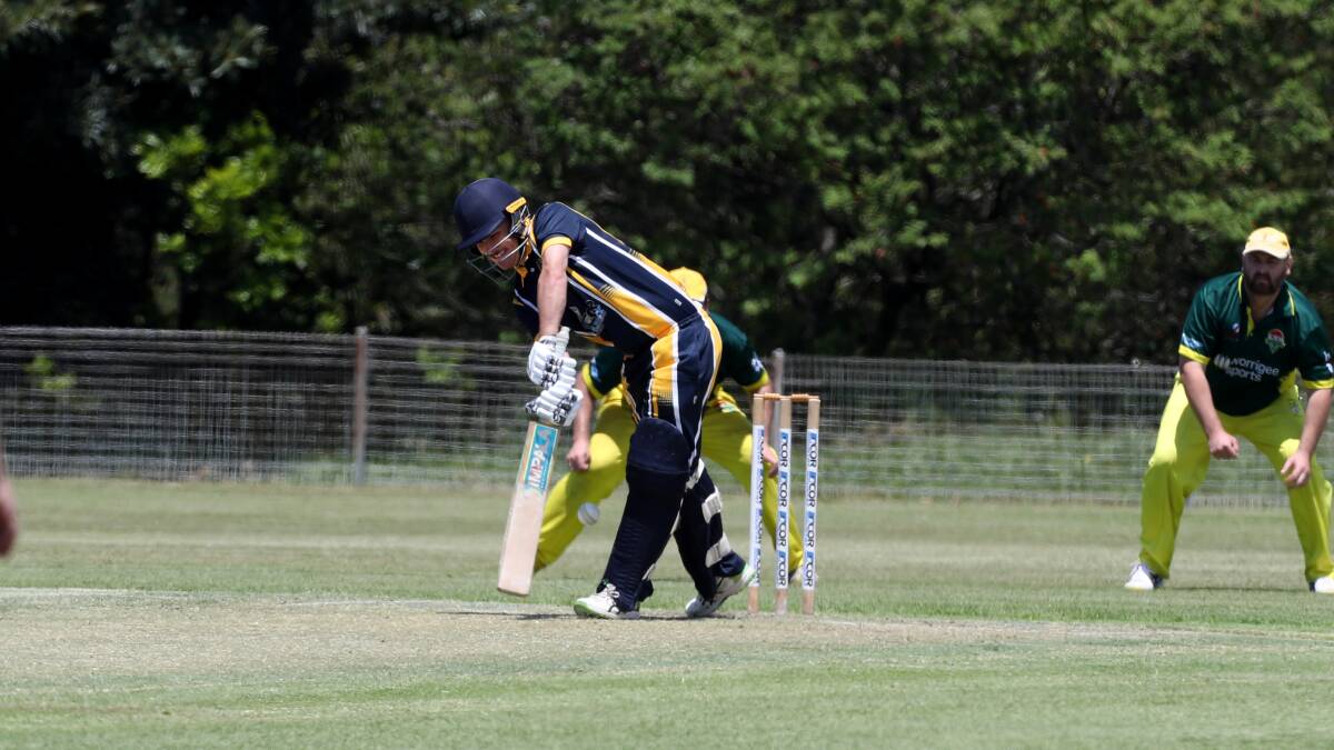 Lake Illawarra batsman Will Gamble was trapped in front LBW for a golden duck. Picture: Robert Peet 