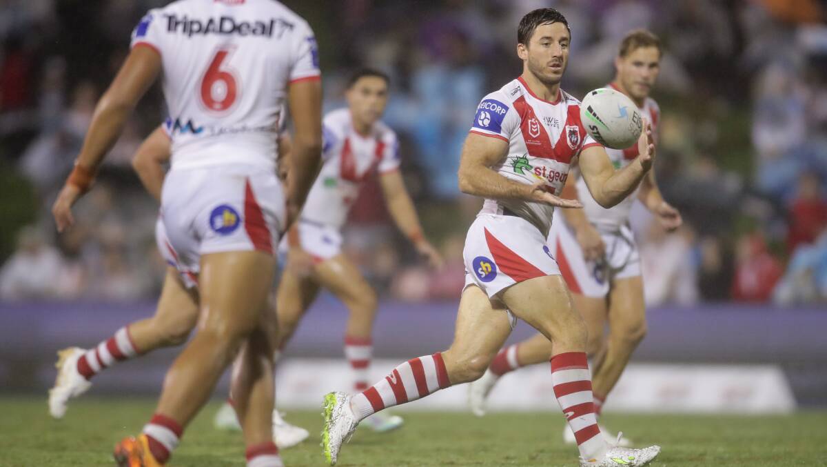 INSPIRATIONAL: Dragons skipper Ben Hunt was a standout despite his side losing 54-26 against the Sydney Roosters on Saturday. File Picture: Adam McLean