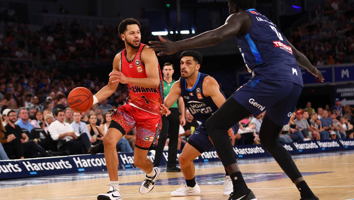 Illawarra Hawks star Tyler in action against Melbourne United at John Cain Arena. Picture by Graham Denholm/Getty Images.