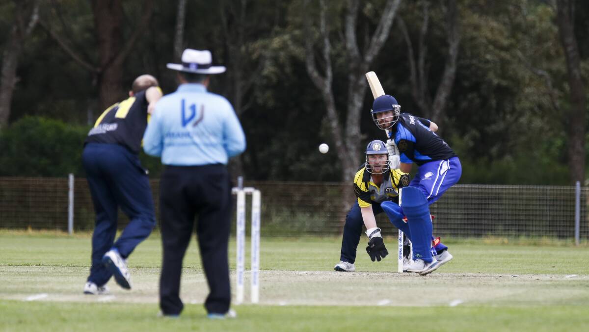 Alex Brown, batting here for Shellharbour, hit 70 for South Coast in their victory over Illawarra on Sunday.