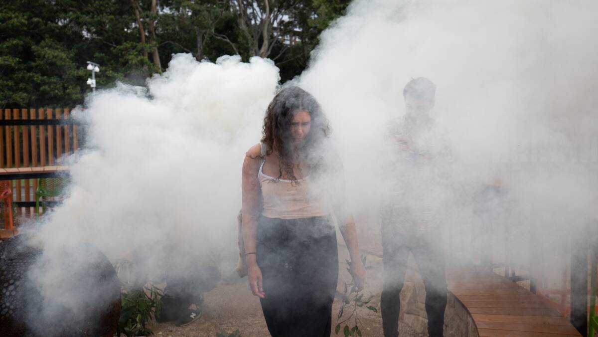 UPGRADE; A smoking ceremony was held at the official opening of the Woolyungah Indigenous Centre at UOW. Picture: Mark Newsham. 