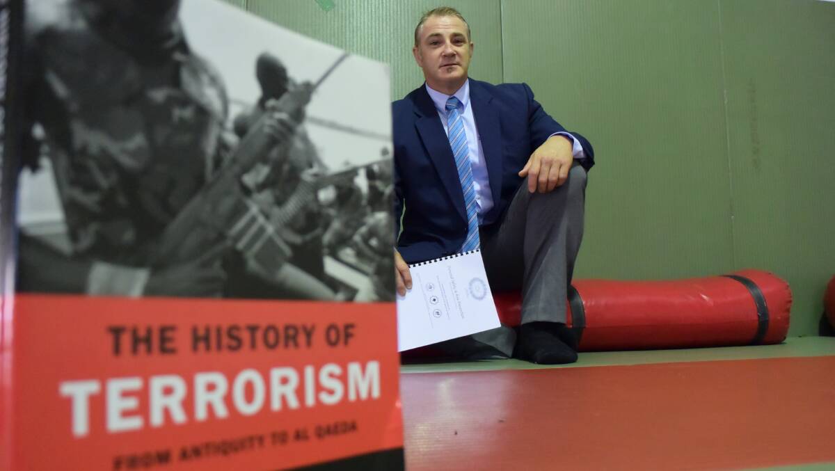 NEW CHAPTER: Well-known Wollongong martial artist Mick Cutajar is ecstatic that a paper he has written on policing has been published in the Australasian Institute of Policing journal. Picture: Agron Latifi