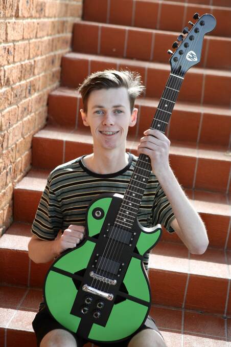 MUSICIAN: Matt Hardy had options to study at the University of Wollongong but opted to take up an apprenticeship with BlueScope Steel. Picture: Adam McLean