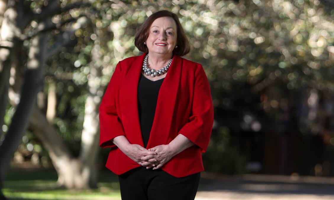 READY TO WORK: The University of Wollongong's new vice-chancellor Patricia Davidson started her new job officially on Saturday. Pictures: Adam McLean.