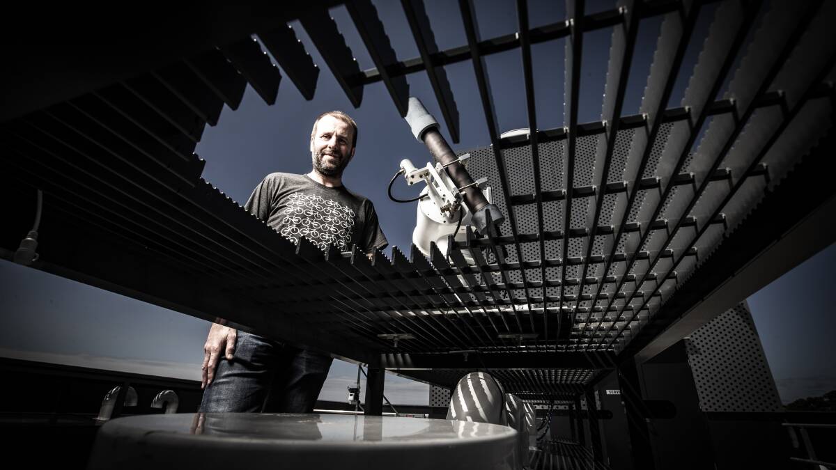 TOO HOT: Dr Nicholas Deutscher, from UOW's Centre for Atmospheric Chemistry. Picture: Paul Jones