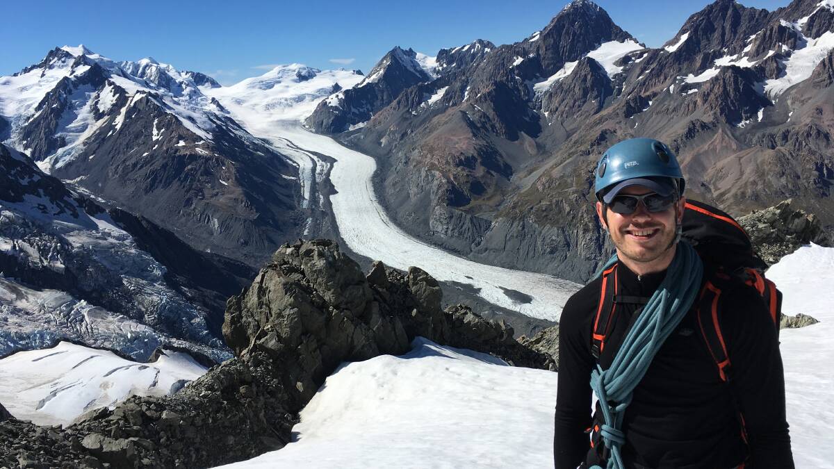 NEW LOVE: Dr Christian Swann has a newfound respect for mountain climbers after enjoying a mountaineering course recently in New Zealand. Picture: Supplied