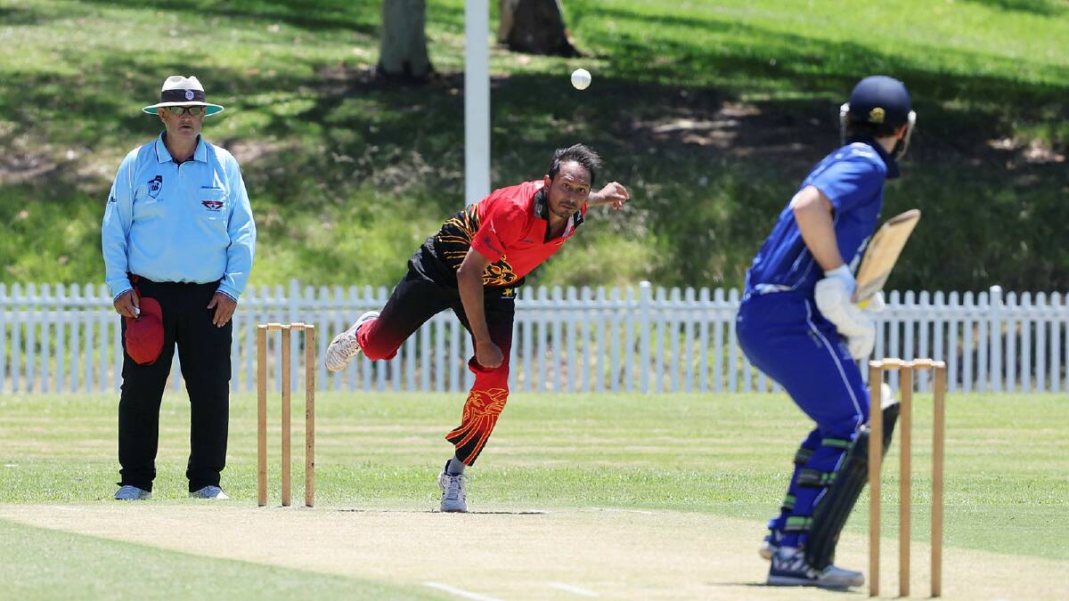 Neil Honovar bowling for Keira the last time the Lions played University in a Cricket Illawarra one-day fixture on December 16, 2023. Picture by Sylvia Liber