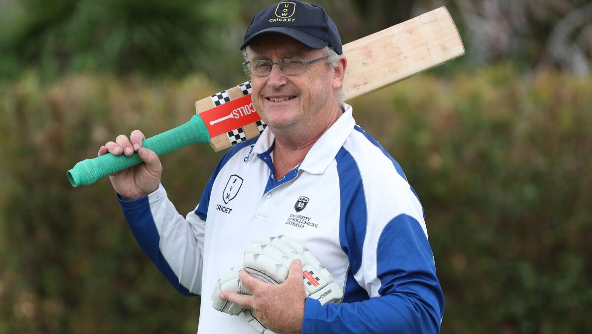 Paul Jones joined an illustrious club of only two when he played his 600th game for his beloved University of Wollongong Cricket Club recently. Picture by Robert Peet 