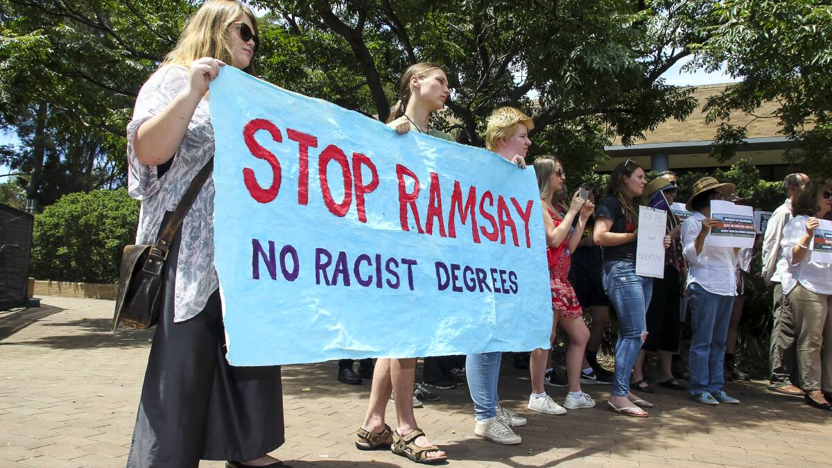 UOW's Ramsay degree promotes 'racist view', says ex-professor