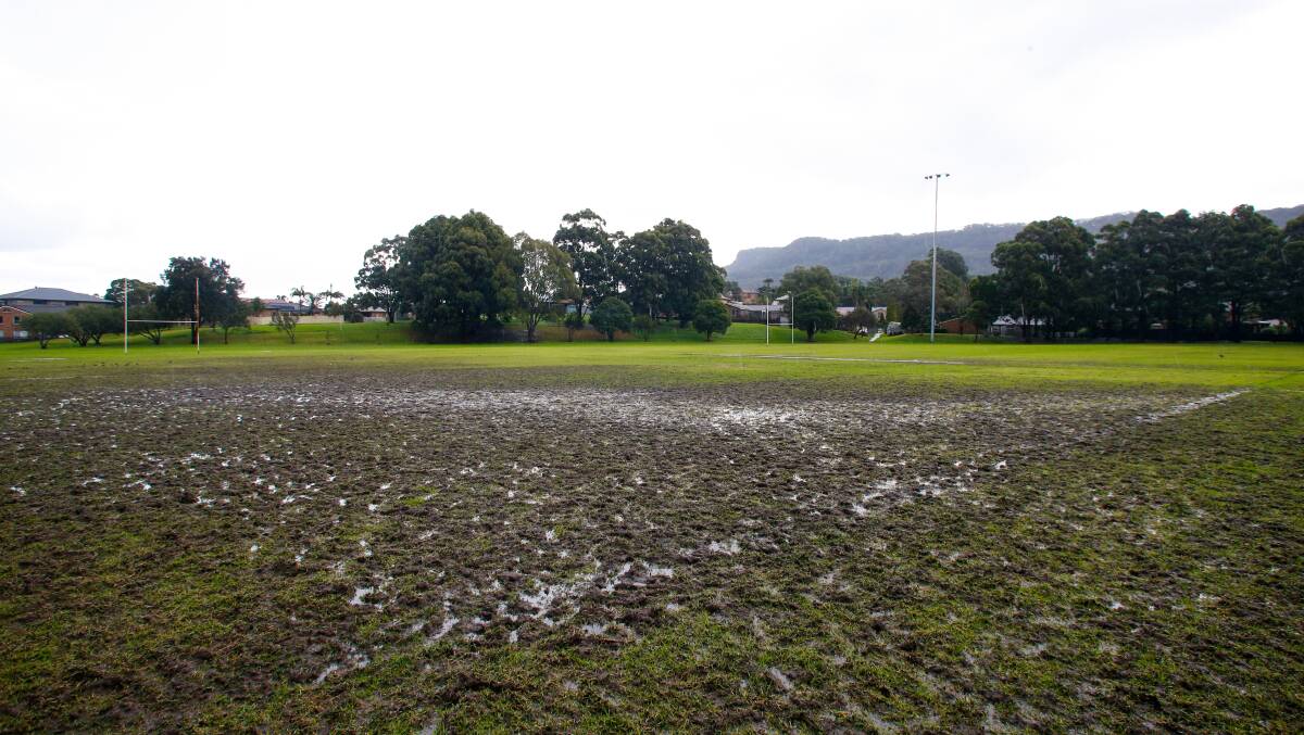 AFTERMATH: Hollymount Park after football was played on the field on the weekend of May 21-22. Picture: Anna Warr