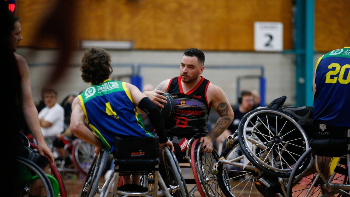 Yet another award for popular Wollongong Roller Hawks player Luke Pople. Picture: Anna Warr