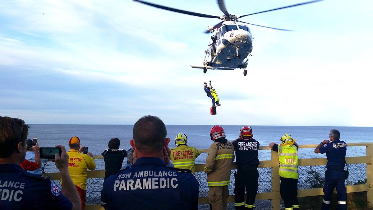 FILE PICTURE: A teen girl has been airlifted to Sydney Children's Hospital after a rescue operation at Garie Beach.