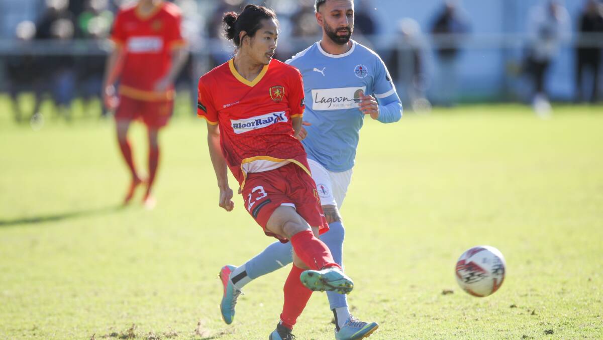 THREAT: Wollongong United striker Mitsuo Yamada is a key in the Australia Cup clash against Green Gully.