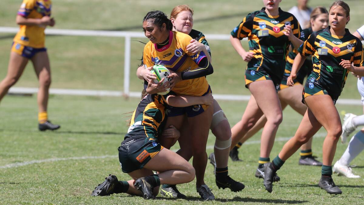 Ula-Mari Time-Cribb, pictured here playing for Dapto, has been a standout for the Steelers in the women's NSW Premiership campaign to date. 