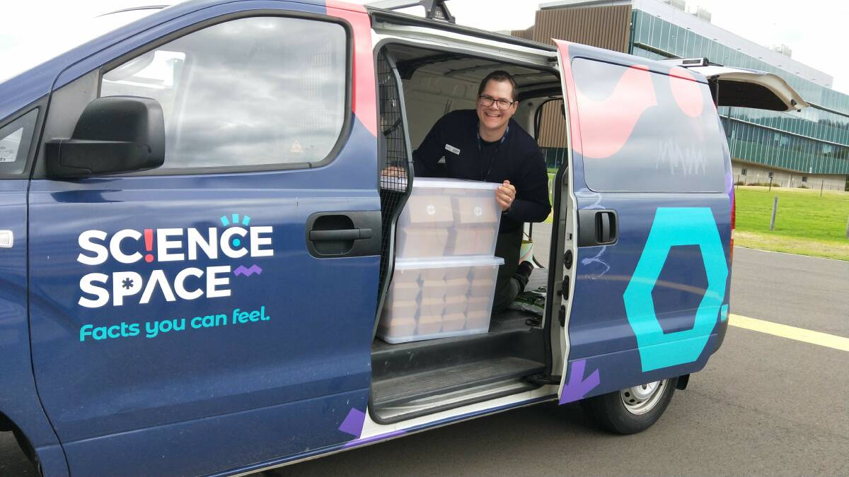 DELIVERY TIME: Science Space officer David Lukins has delivered various virtual excursions to a number of Melbourne schools.