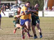 HARD TO STOP: Gerringong coach Scott Stewart said stopping the go-forward of Warilla's big men such as Guy Rosewarn (pictured) would go a long way to helping his team win on Saturday. Picture: Adam McLean