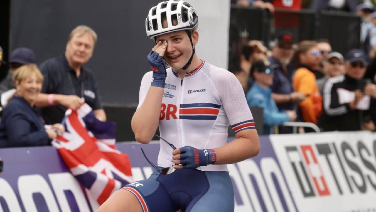 The emotion spilled over for Zoe Backstedt after her win. Picture: Adam McLean