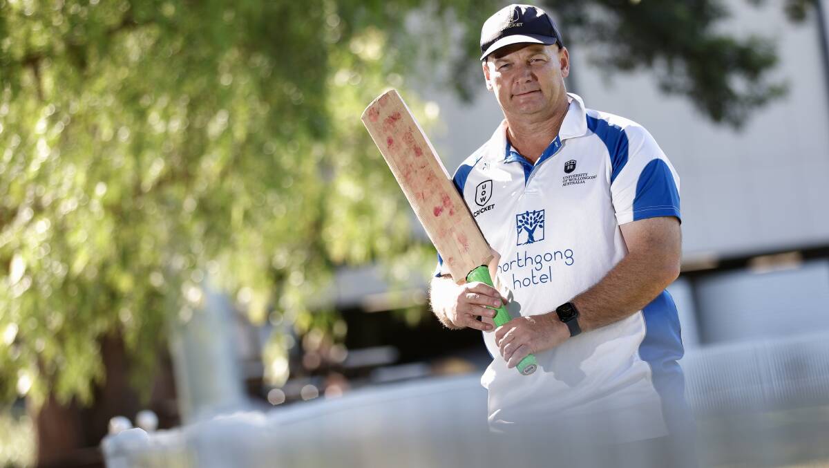 Lee Sproal is only one of two players to have scored 10,000 runs for the University of Wollongong Cricket Club. Picture by Adam McLean