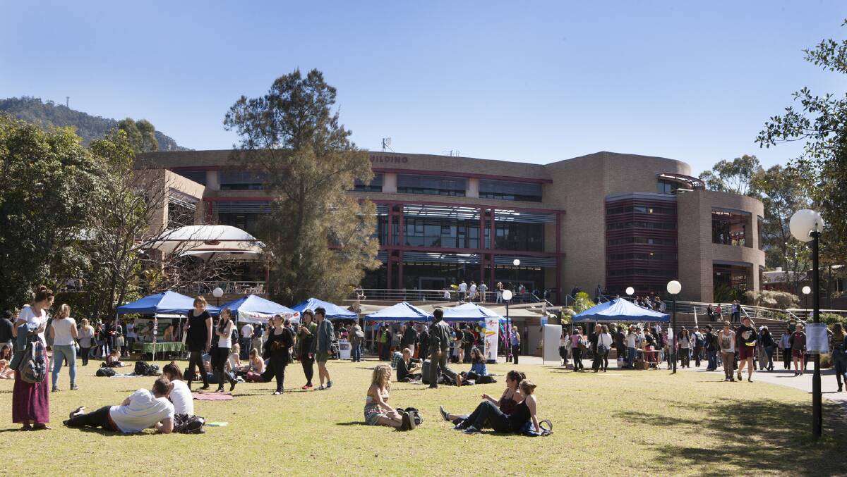 CAMPUS LIFE: There has been a drop of 3000 students indicate through Universities Admission Centre (UAC) a preference to study at the University of Wollongong in 2022.