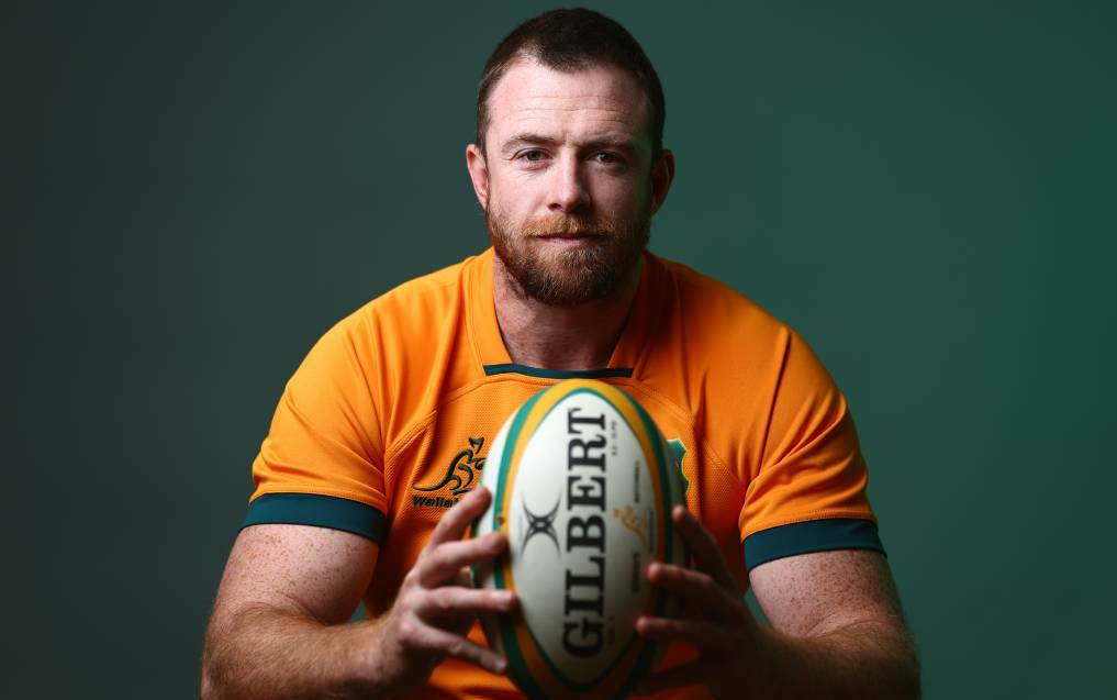 Ready: Wollongong--born Jed Holloway will make his Wallabies debut at age 29 on Sunday against Argentina. Picture: Chris Hyde/Getty Images for Rugby Australia