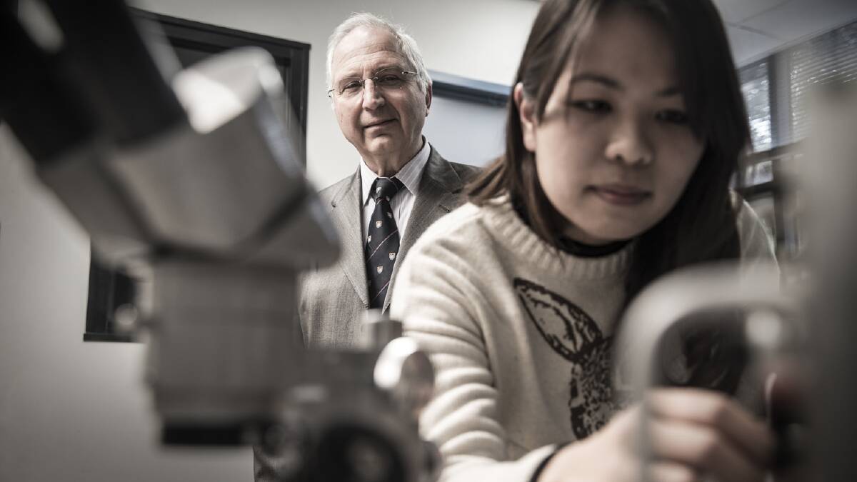 FUNDING WIN: CMRP director Distinguished Professor Anatoly Rozenfeld and fellow UOW researcher, physicist Dr Linh Tran have been awarded funding from the European Space Agency. Picture: Paul Jones