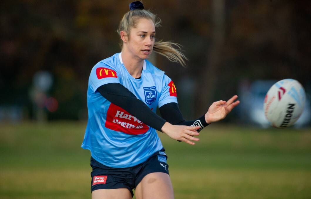 EYE ON THE PRIZE: NSW Blues captain Kezie Apps. Picture: Elesa Kurtz