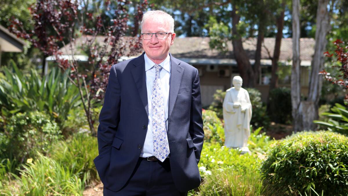 NEW CHAPTER: Edmund Rice College principal Peter McGovern is retiring, 41 years after starting his teaching career. Picture: Sylvia Liber