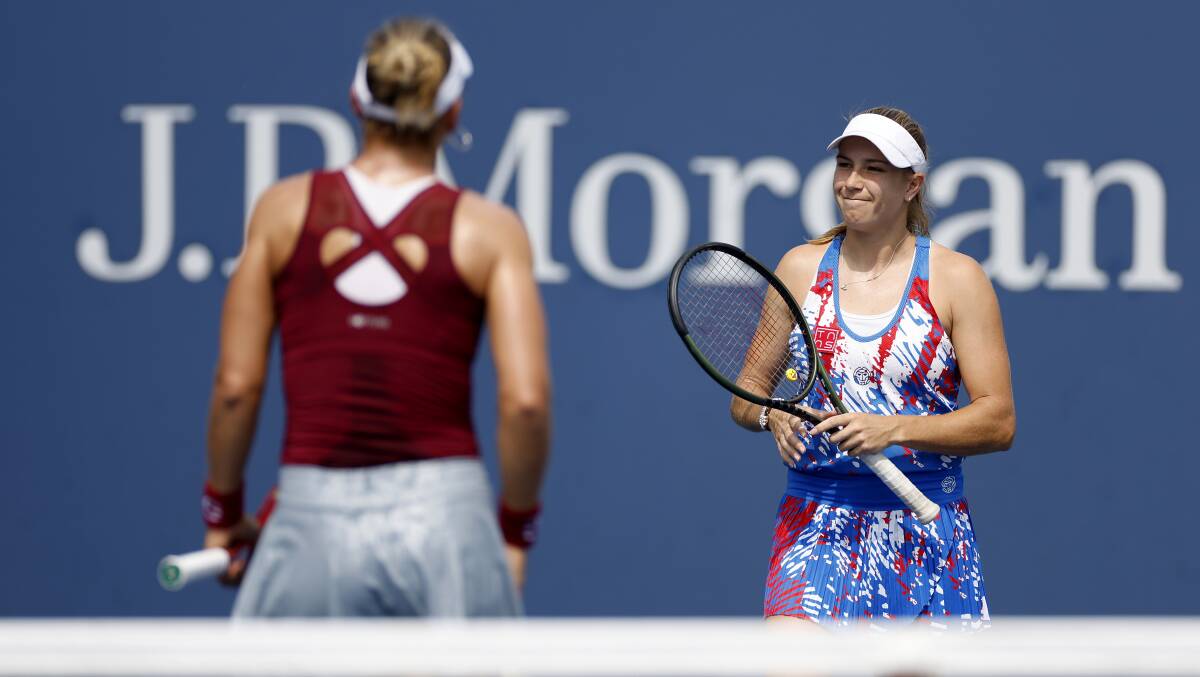 Ellen Perez and Nicole Melichar-Martinez are in the women's doubles quarterfinals of the US Open. Picture: Sarah Stier/Getty Images